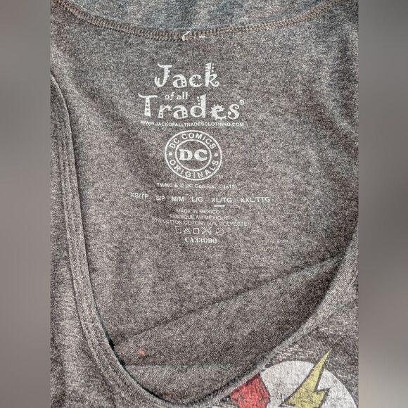 Jack of All Trades DC Comics Originals The Flash Muscle Shirt Pre-Owned - Picture 7 of 8